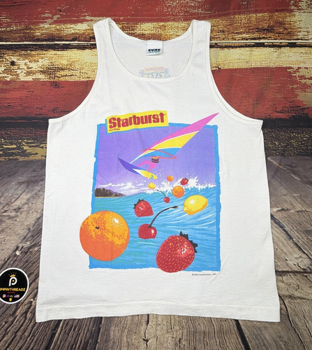 Vtg 90s starburst candy tank - 90s,